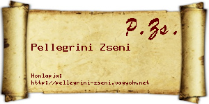 Pellegrini Zseni névjegykártya